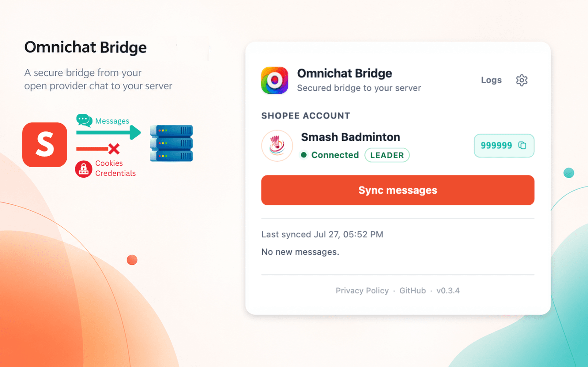 Connect Shopee Chat with Omnichat Bridge