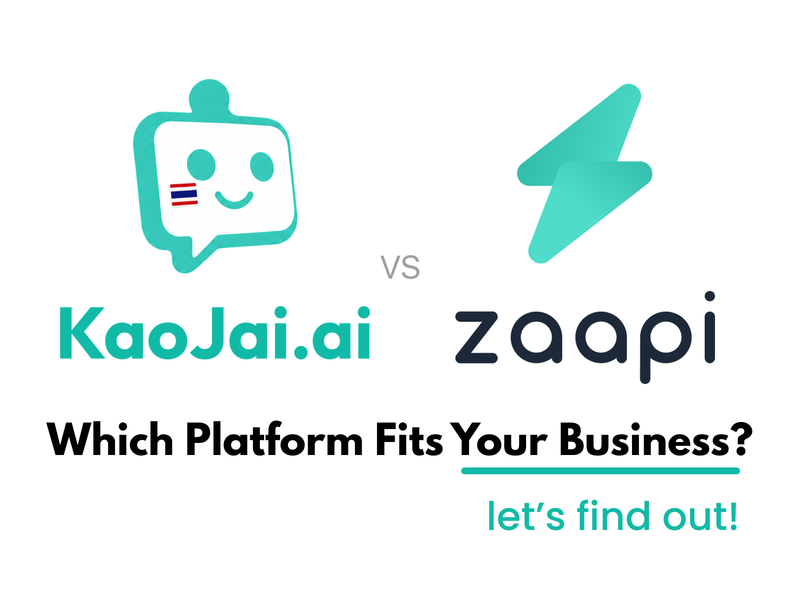 Zaapi เทียบกับ KaoJai.ai: เลือกระบบรวมแชทและแชทบอทแบบไหนให้เหมาะกับธุรกิจไทย